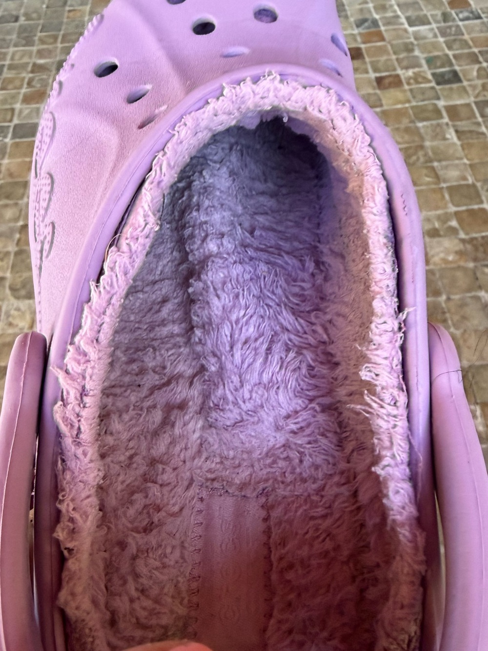 Purple lined crocs - Picture 8 of 9